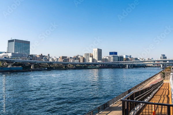 Obraz 東京　隅田川界隈の風景