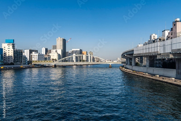 Obraz 東京　隅田川界隈の風景
