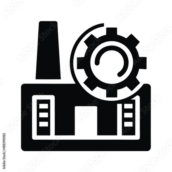 Fototapeta Device Reset Factory Vector Illustration
