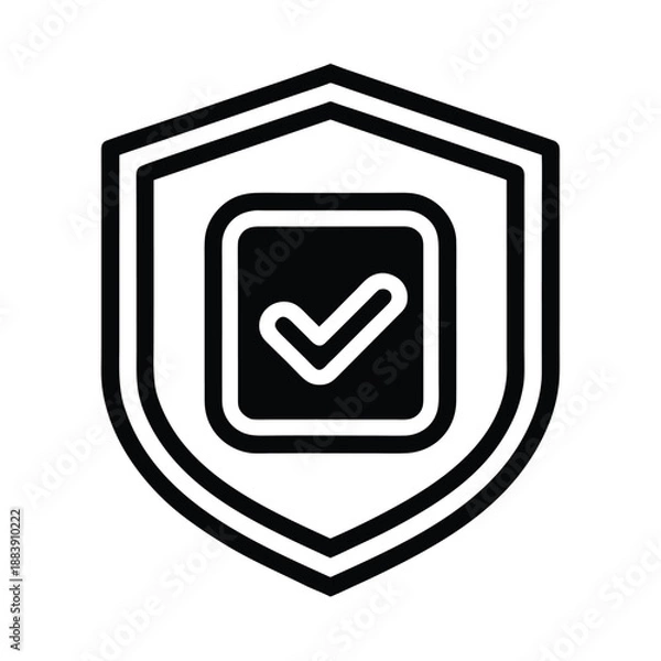 Fototapeta Device Trust Verified Vector Illustration