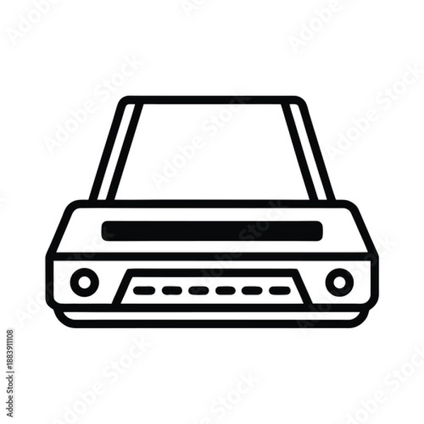 Fototapeta Scanner Device Vector Illustration