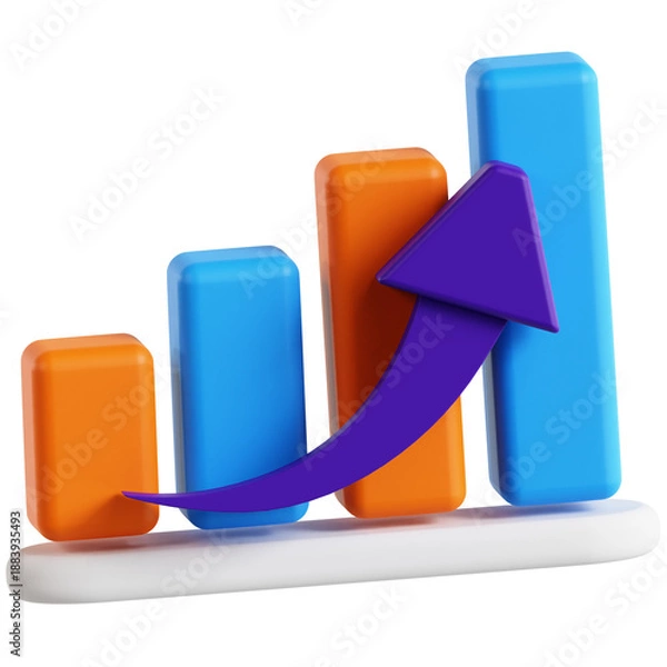 Obraz Growth Arrow Graph