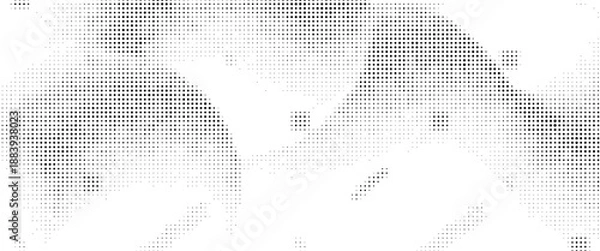 Obraz Abstract white and gray color background with halftone effect, dot pattern.