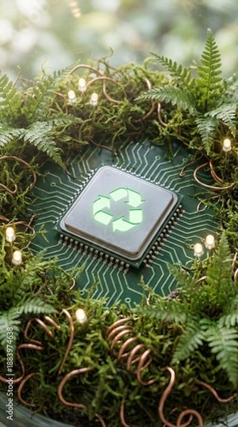 Fototapeta electronic circuit innovation featuring circuit, technology, complexity, component, microchip, electronic, innovation