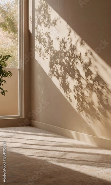 Fototapeta empty room with a wall