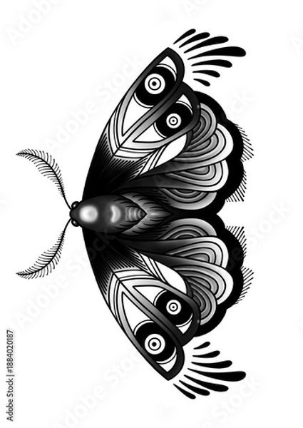 Obraz fish tattoo vector