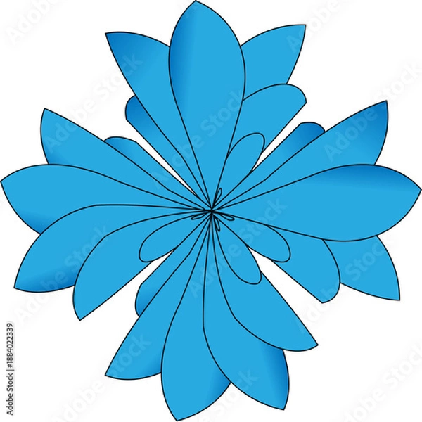 Fototapeta abstract flower vector illustration