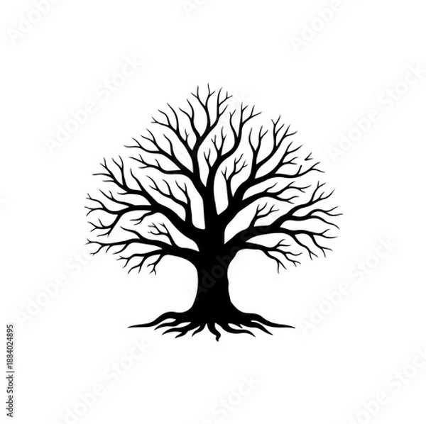 Obraz Minimalist Tree Silhouette Design