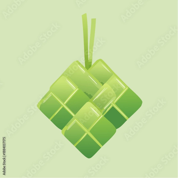 Obraz ketupat illustration