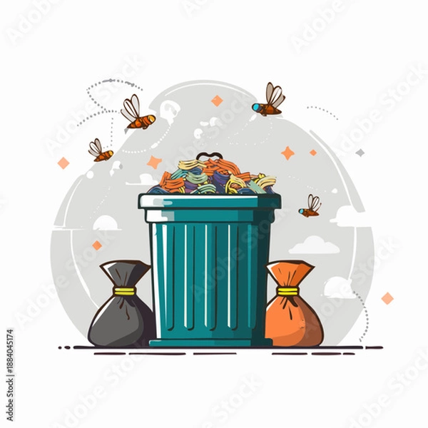 Obraz trash can be used for your design