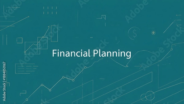 Obraz Financial Planning Graph Illustration