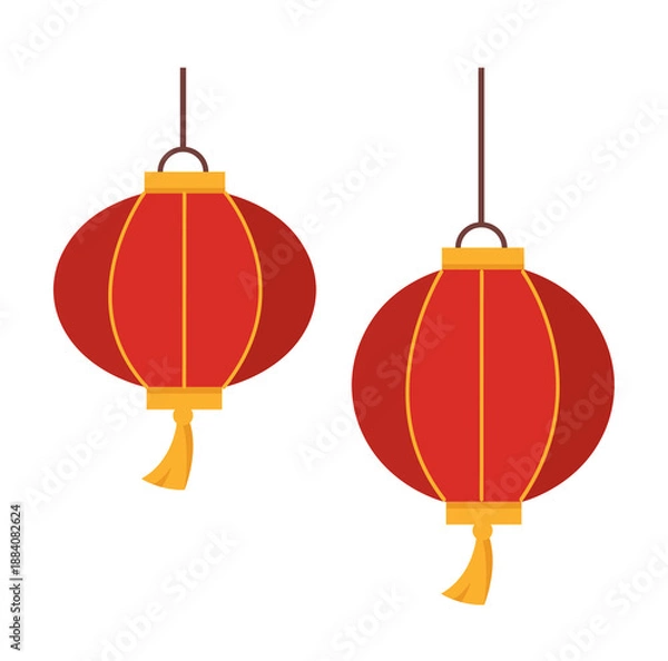 Obraz Chinese Red Lanterns Decoration
