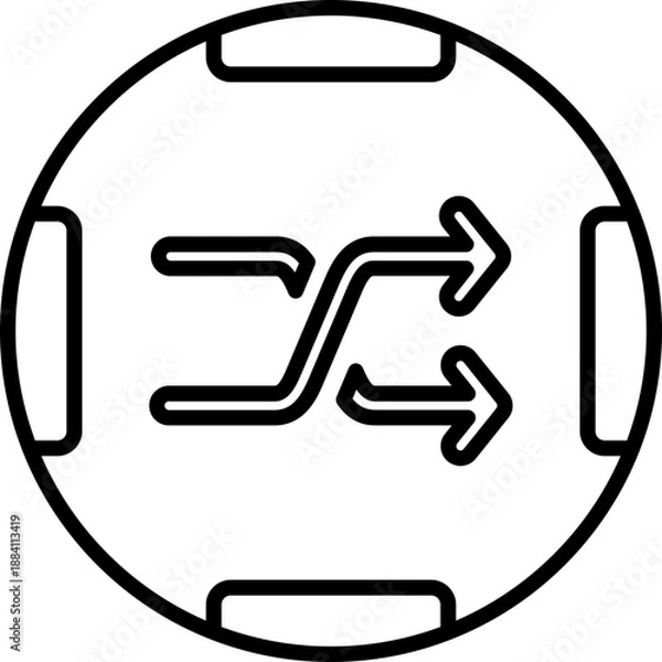 Obraz Shuffle Icon