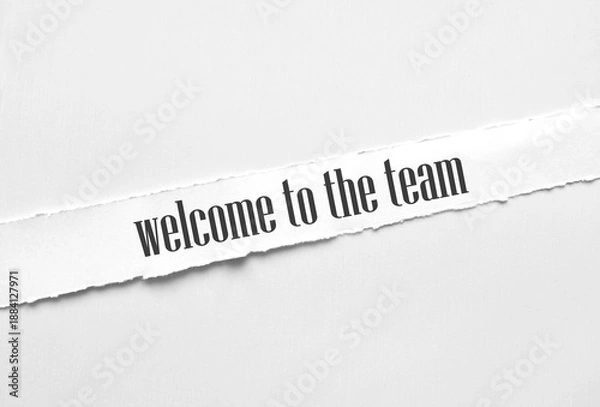 Obraz welcome to the team	