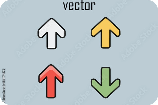 Obraz Vector arrows pointing in different directions