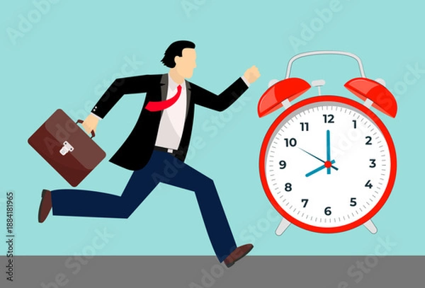 Obraz Alarm Concept Illustration Vector Style