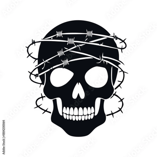 Obraz skull with sword