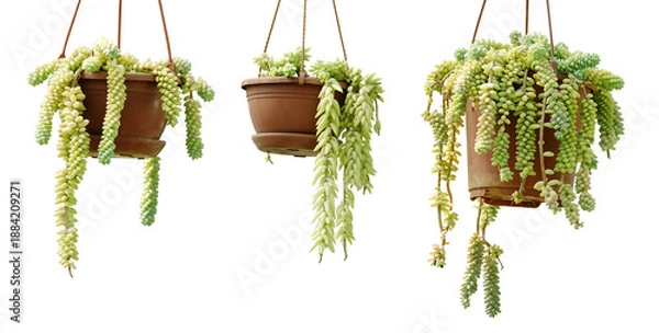 Obraz Burro's tail plant isolated