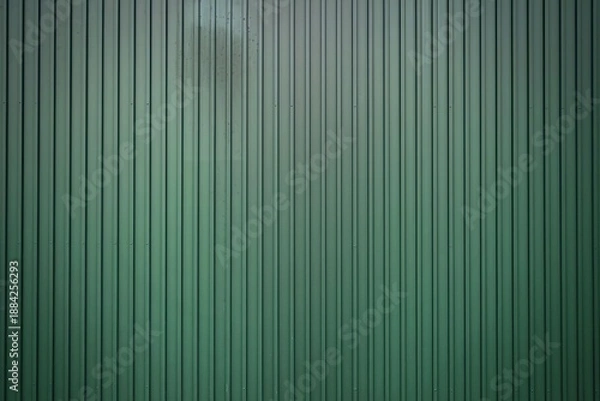 Obraz a vertical green metal surface