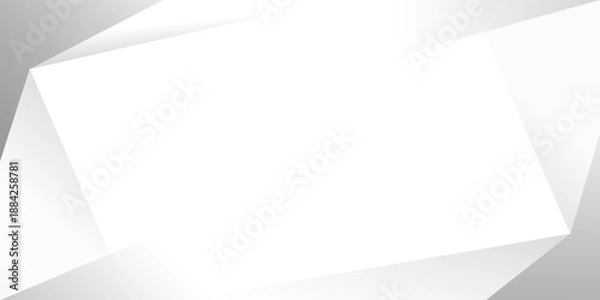 Obraz Abstract minimalist white and gray triangle shape modern background. texture white pattern. vector illustration