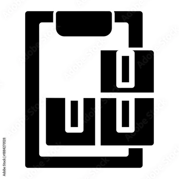 Obraz Inventory Supply Icon from Cyber Monday Icon Collection (Solid Style)