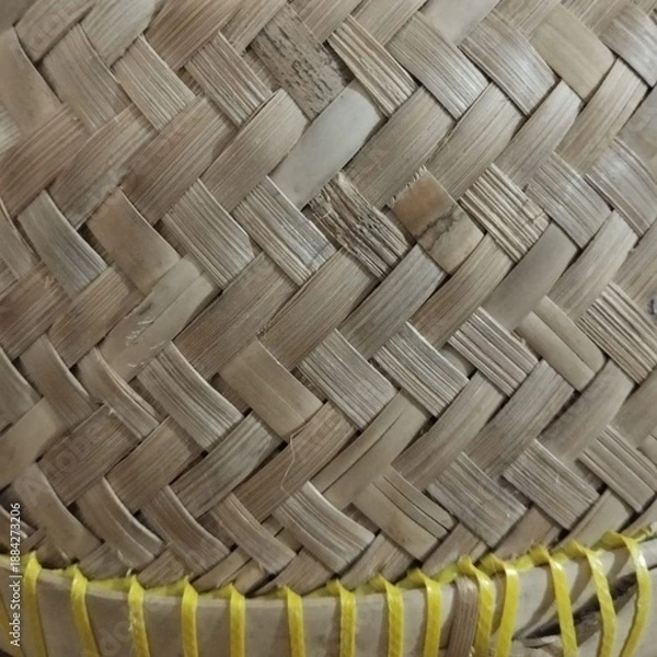 Obraz wicker bamboo basket texture