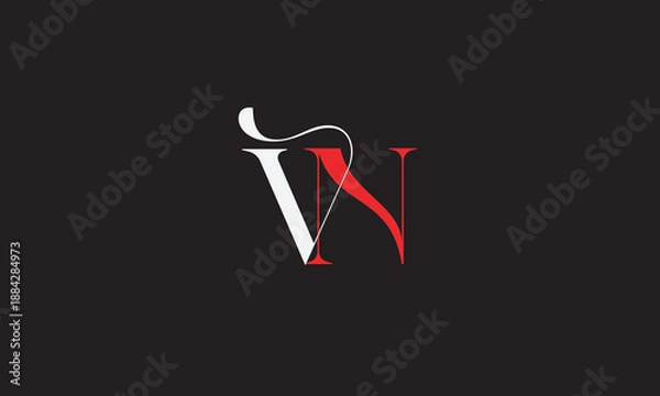 Obraz KB, BK, K, B Abstract Letters Logo Monogram