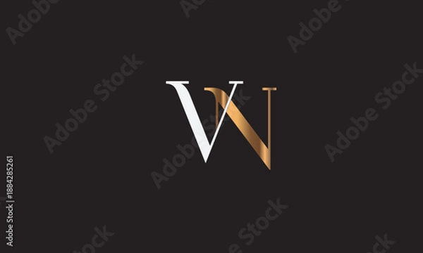 Obraz KB, BK, K, B Abstract Letters Logo Monogram