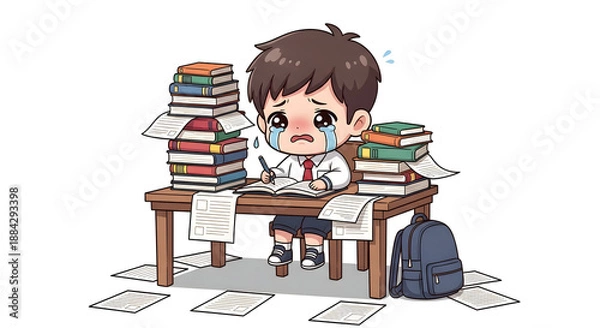 Obraz Too Much Homework