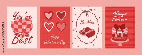 Obraz Romantic greeting cards