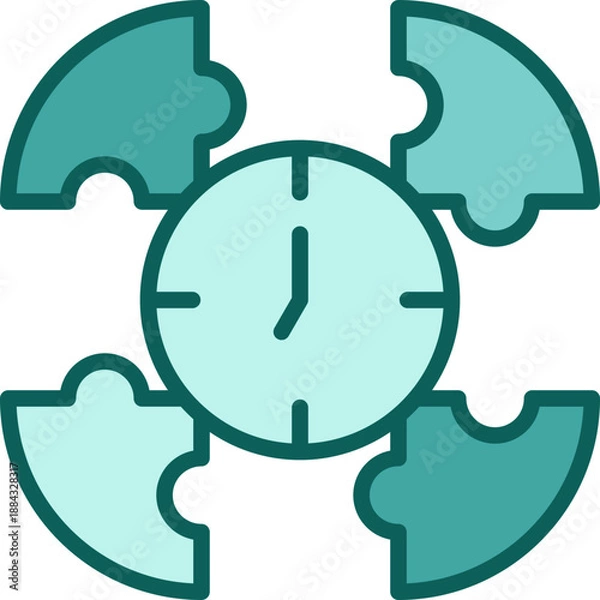 Fototapeta Organizational Skills solid icon