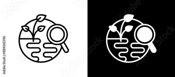 Obraz Environmental Impact linemixed icon