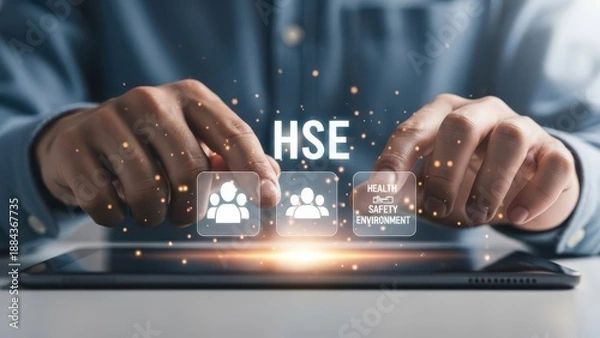 Obraz Person Interacting with HSE Digital Interface