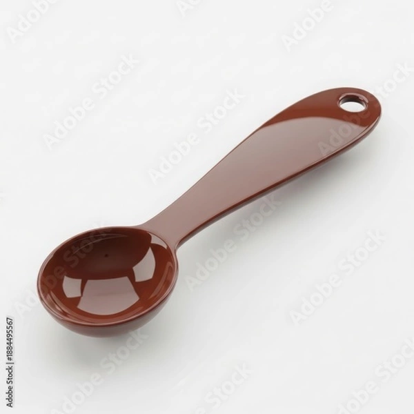Obraz Brown plastic measuring spoon