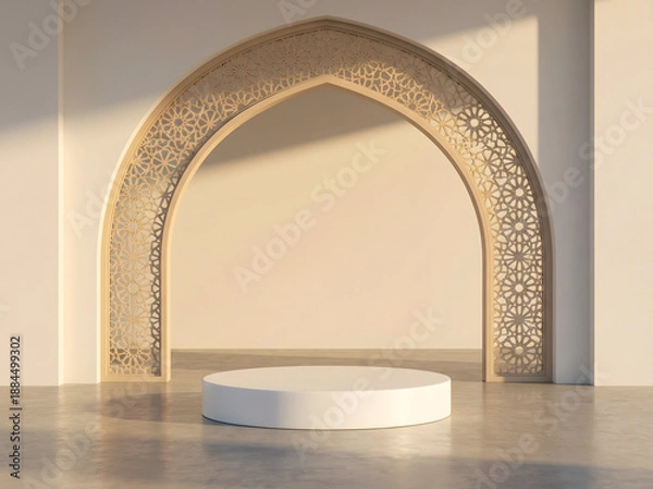 Obraz Islamic Archway with Podium