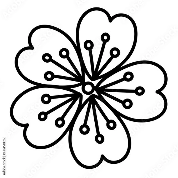 Fototapeta flower vector illustration