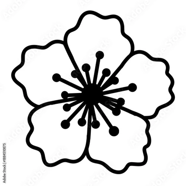 Fototapeta flower vector illustration