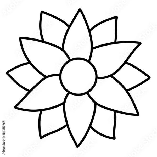 Fototapeta flower vector illustration