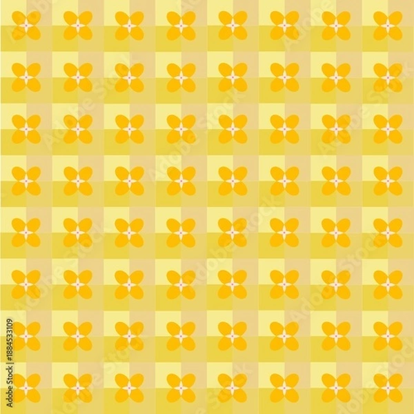 Obraz seamless pattern with yellow flowers