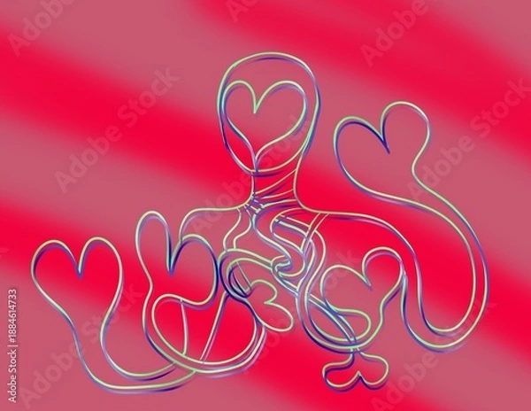 Fototapeta Heart Strings