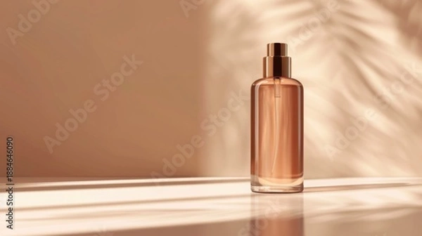 Obraz Cosmetic Bottle Mockup With Reflection And Space