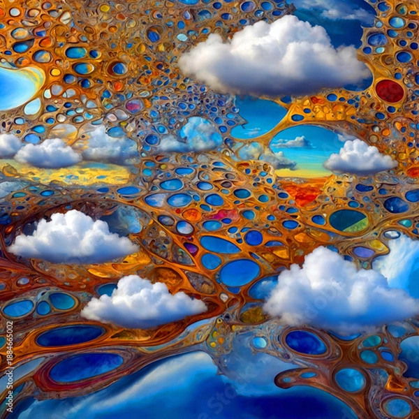 Obraz Paint Pour Style Art