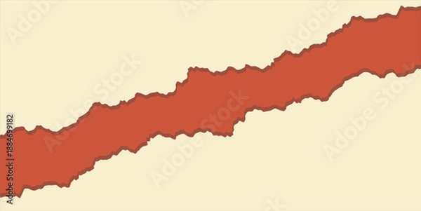 Fototapeta Rustic Ripped Paper Edge Design Element