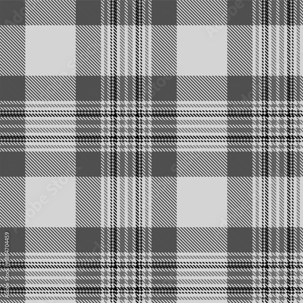 Obraz Black and white plaid seamless pattern.