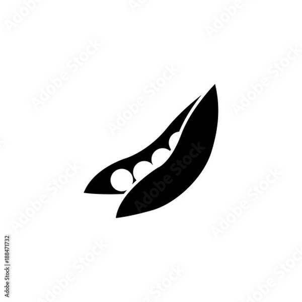 Fototapeta kidney beans icon. Element of farming and garden icons. Premium quality graphic design icon. Signs, outline symbols collection icon for websites, web design, mobile app