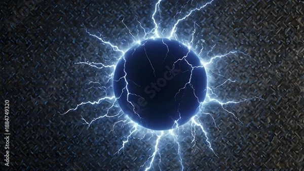 Obraz lightning frame on blackboard