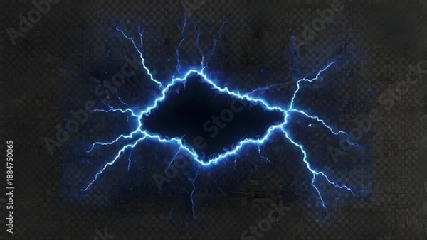Obraz lightning frame on blackboard