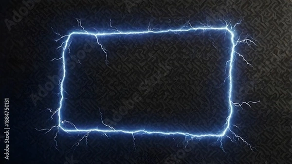 Obraz lightning frame on blackboard