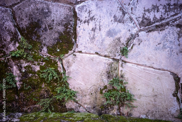 Fototapeta old stone wall