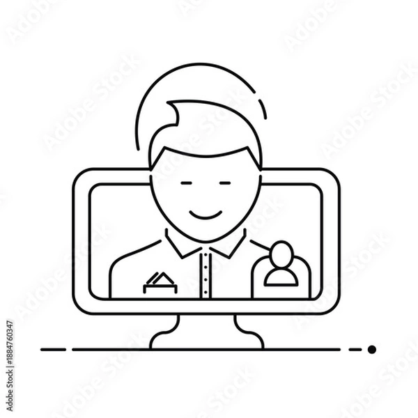 Obraz Admin Access Icon. Vector Design